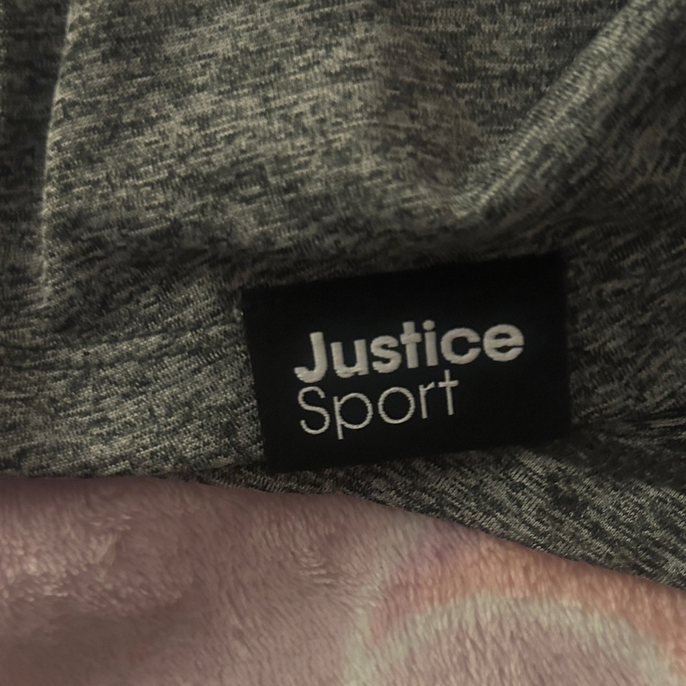 Justice Gray Tank Top with Black Trim - Picture 4 of 7